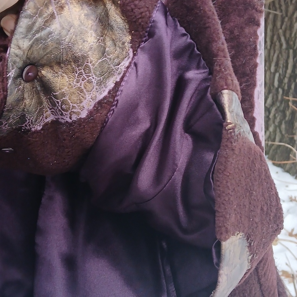 Terry Lewis Genuine Lamb Jacket  Rich Eggplant Color Sz 1X  LUXURY - Picture 8 of 12